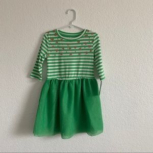 NWT Green and White Striped Tutu Dress